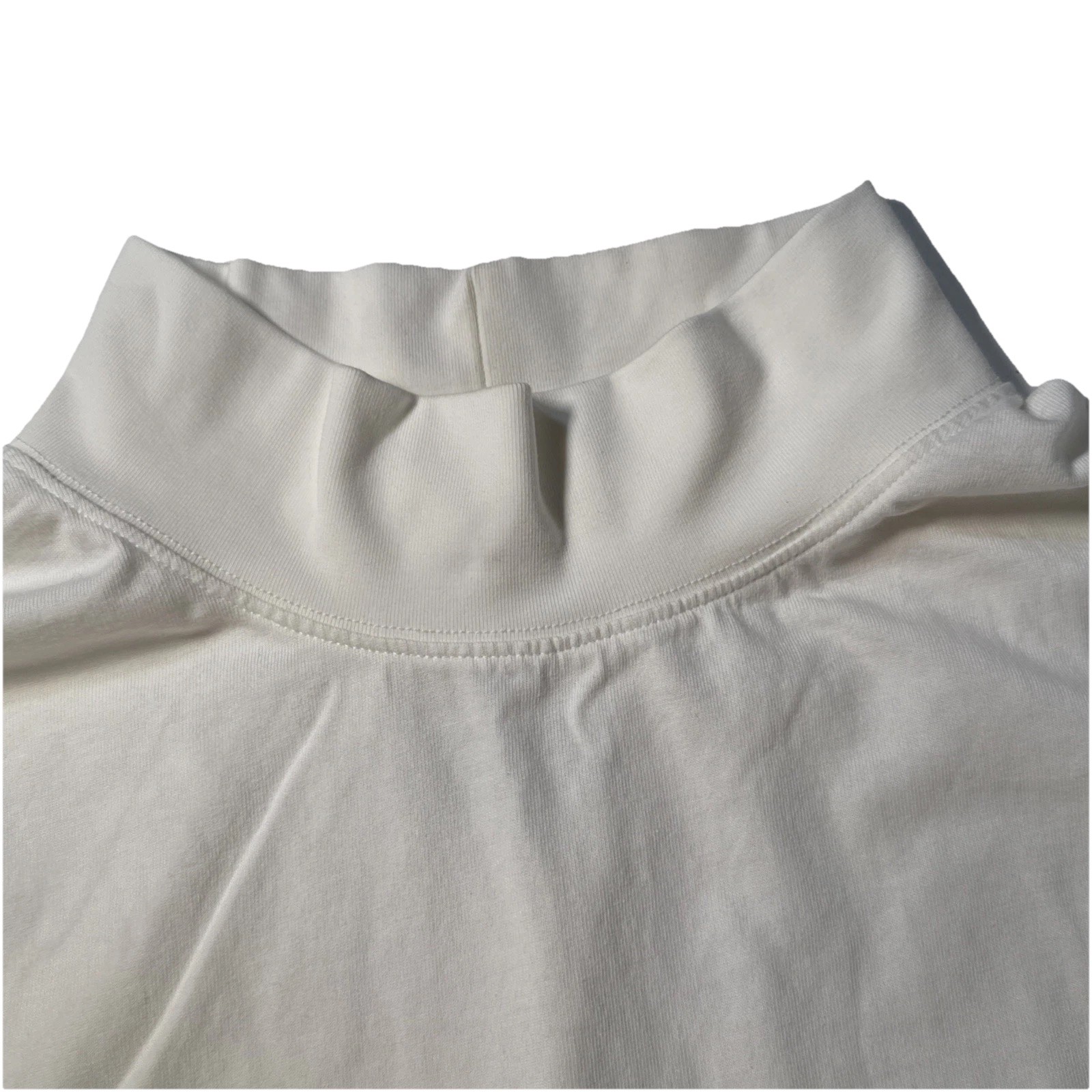 LL Bean Mens Shirt Size Large Tall White High Neck Long Sleeve Classic gallery
