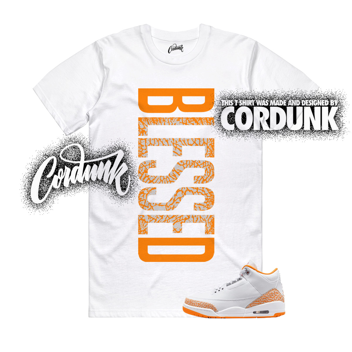 3 Orange Citrus White Cement Grey Multi Color 11 T Shirt Match VERTBLS