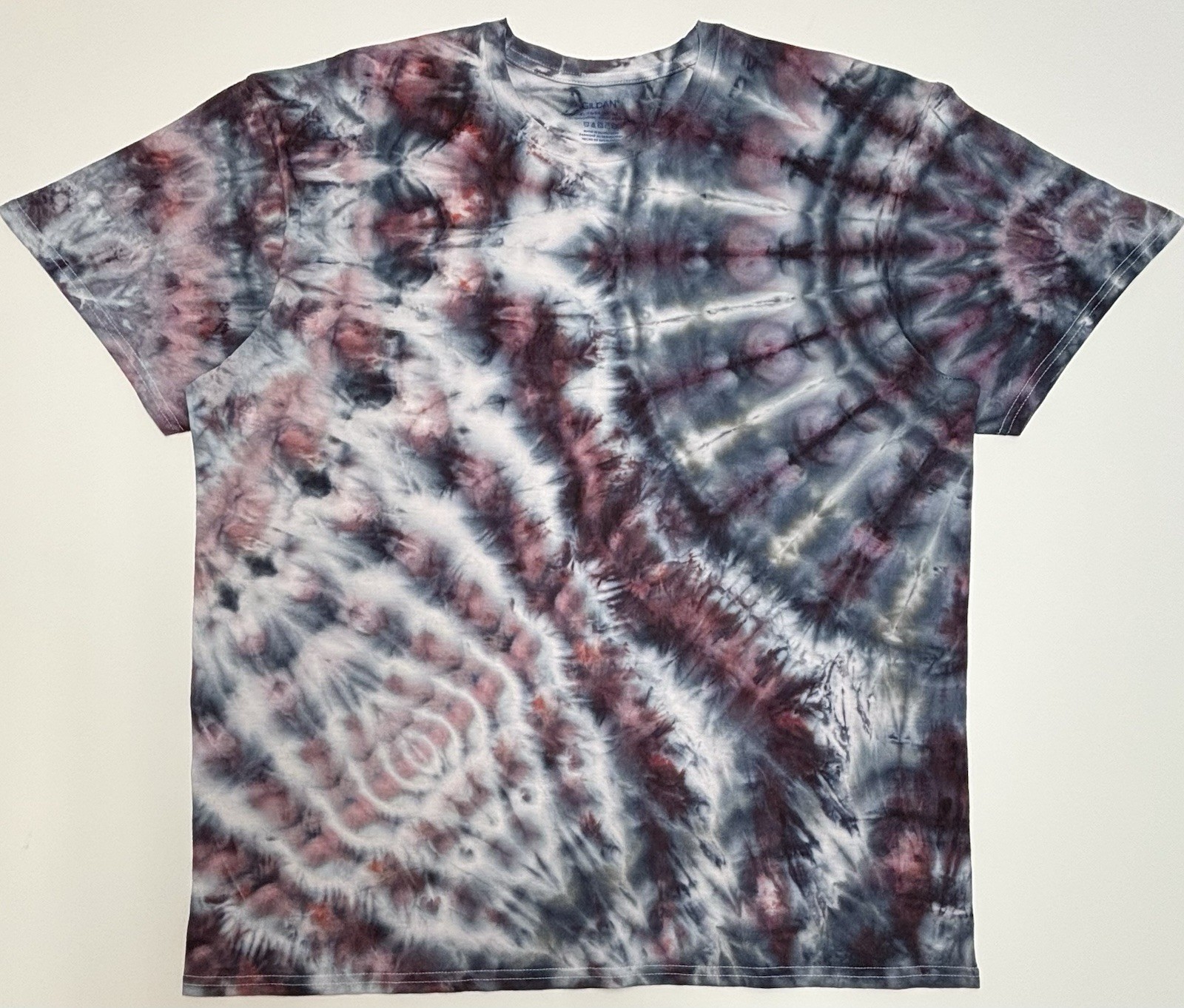 Handmade Ice Tie Dye Adult T-Shirt Unisex Size XL Multicolored Gildan Tee NEW gallery