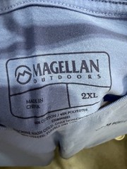 Magellan Outdoors Men’s Blue Fish Graphic Crew Neck SS Cotton Blend Tee 2XL