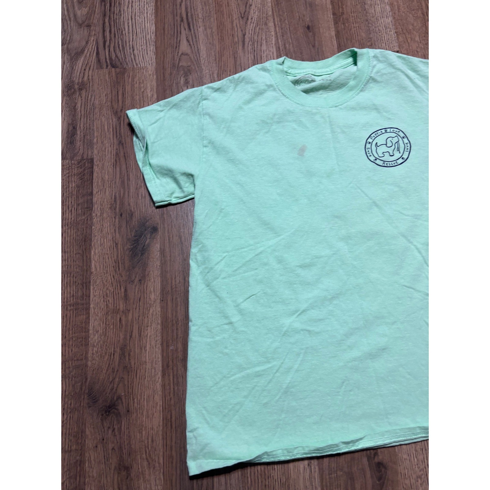 Puppie Love T-Shirt Unisex Small Mint Green Adult Sno-Cone Graphic Cotton Good gallery