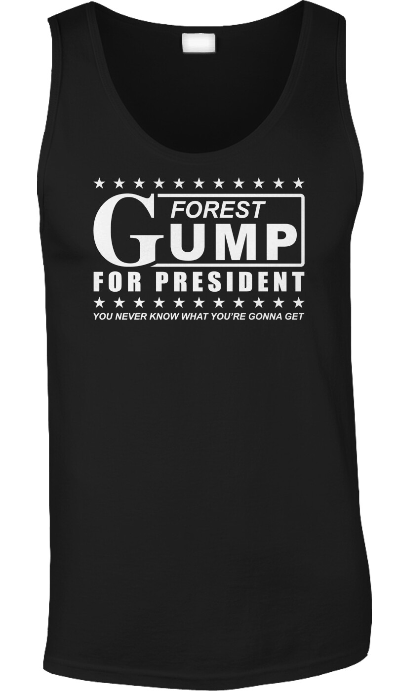 Forrest Gump Funny Comedy Movie Humor Voting Quotes Hanks Classic 90s Mens Tank