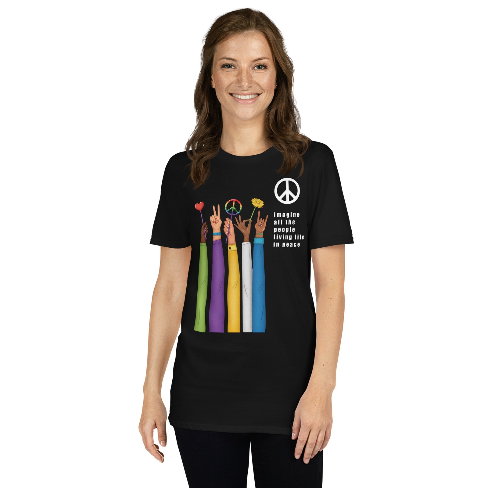 Imagine All The People T Shirt Life in Peace gallery