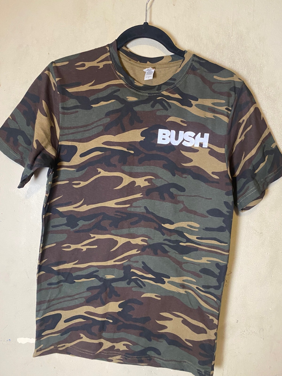 BUSH Gavin Rossdale CAMOFLAUGE 90's Alternative Double Sided Pre Shrunk Tee-NWOT gallery