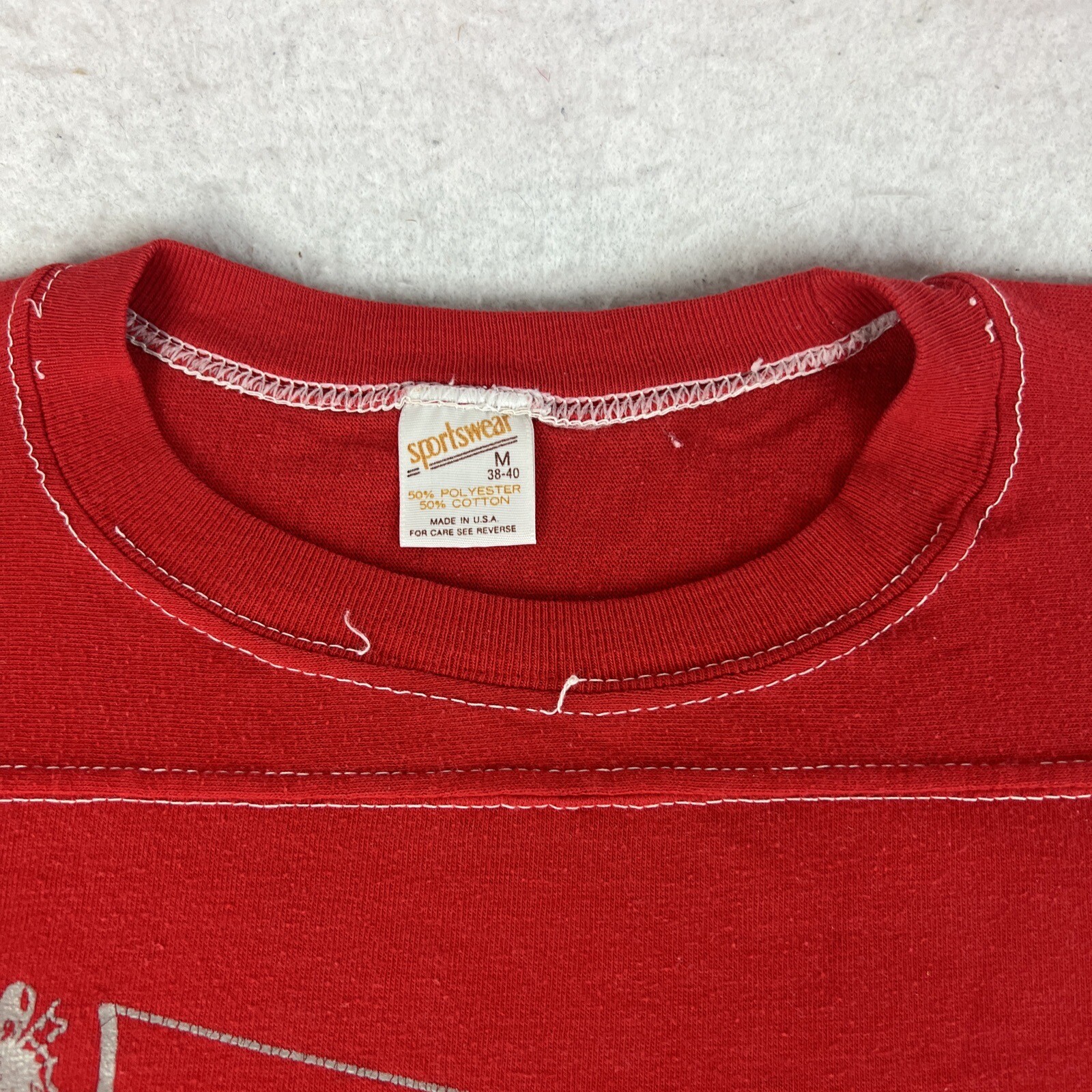 Vintage 70s Highland High School T-Shirt Men’s Size Small Red WA, USA gallery