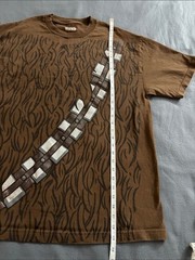 Star Wars Chewbacca Costume Graphic T Shirt Brown Adult XL Wookiee