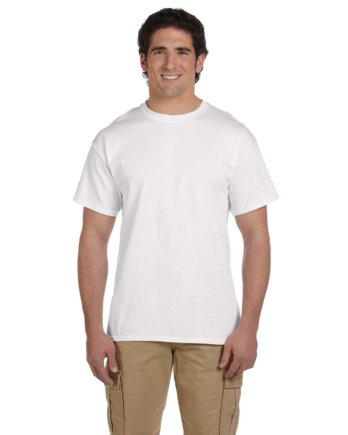 Fruit of the Loom - HD Cotton Short Sleeve T-Shirt - 3930R, White, XL, Pack Of gallery