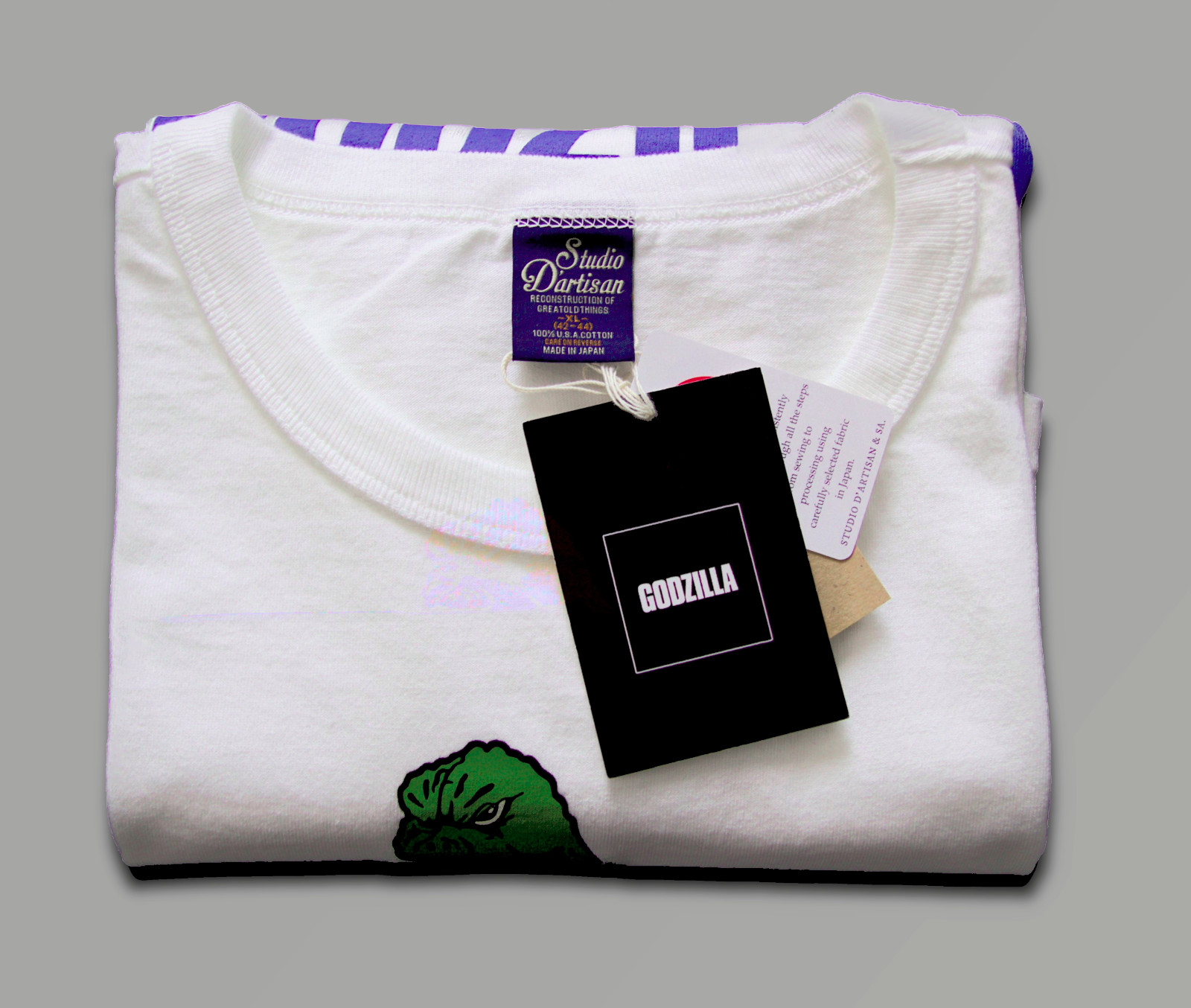 Studio D'Artisan GZ-015 Godzilla Collaboration T-Shirt XL NWT White Japan gallery