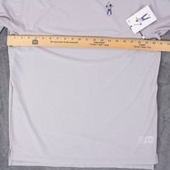 NWT Eastside Golf Mens L Performance Athletic Active Tech Shirt Sheer Mockneck