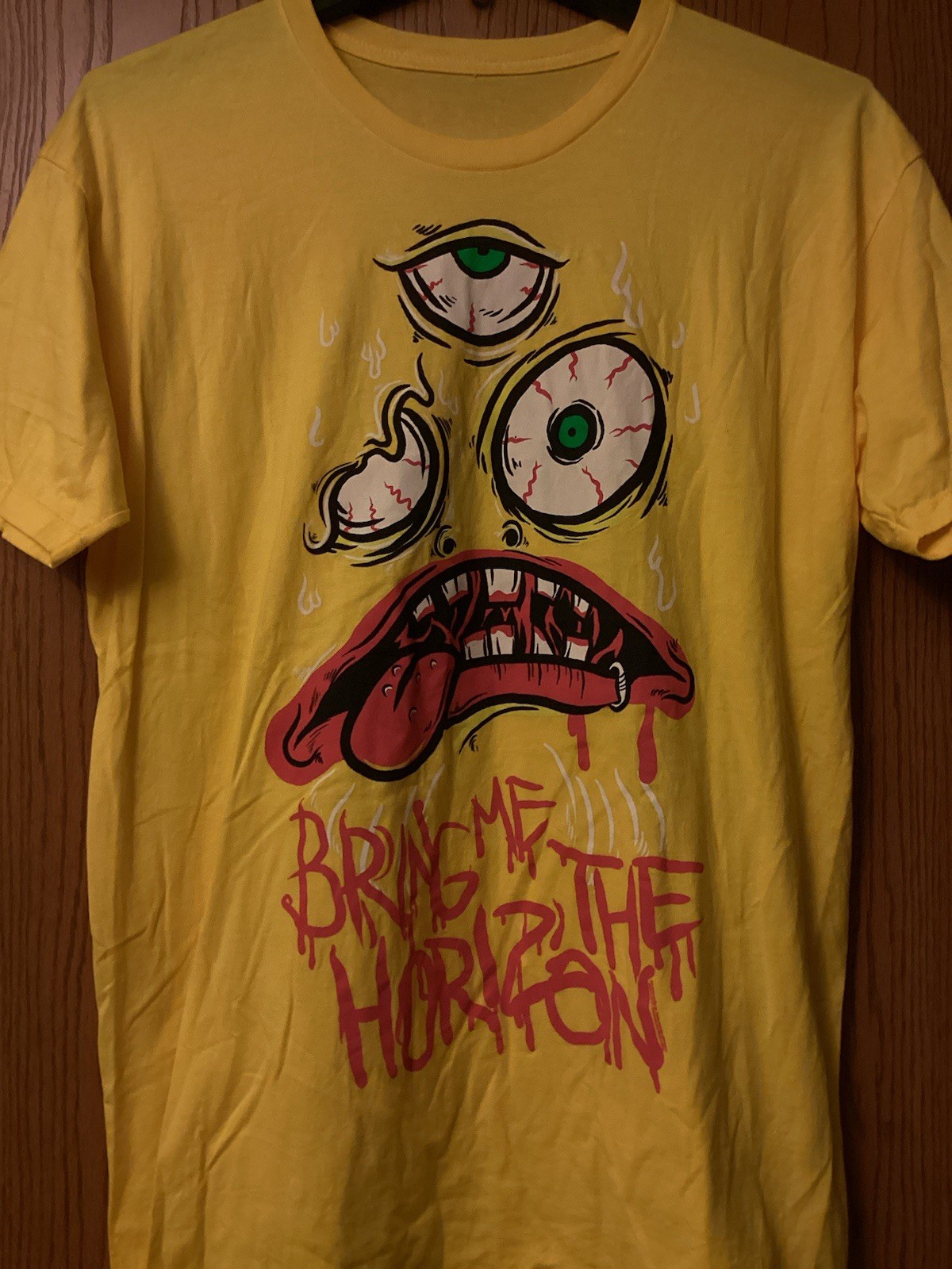 Bring Me The Horizon - Yellow Shirt - Graphic Print - 30.5” x 22” - No Tag gallery