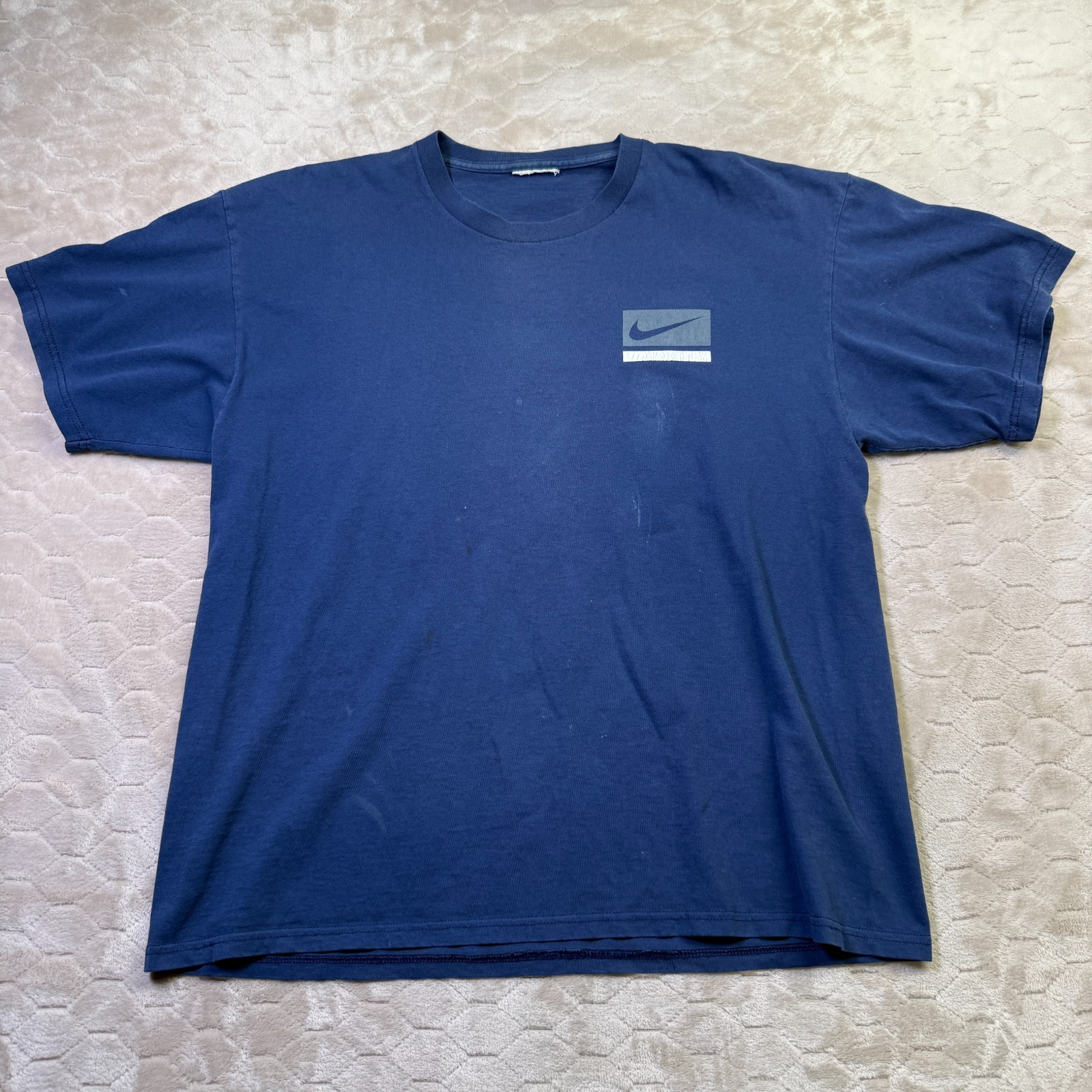 VTG Nike Y2K 00s Classic Essential Shirt Sz XL Worn Faded Cut Tag See Pics