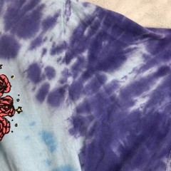 Ripple Junction Tie Dye Tee With Skeleton Graphics Front & Back Size 2X