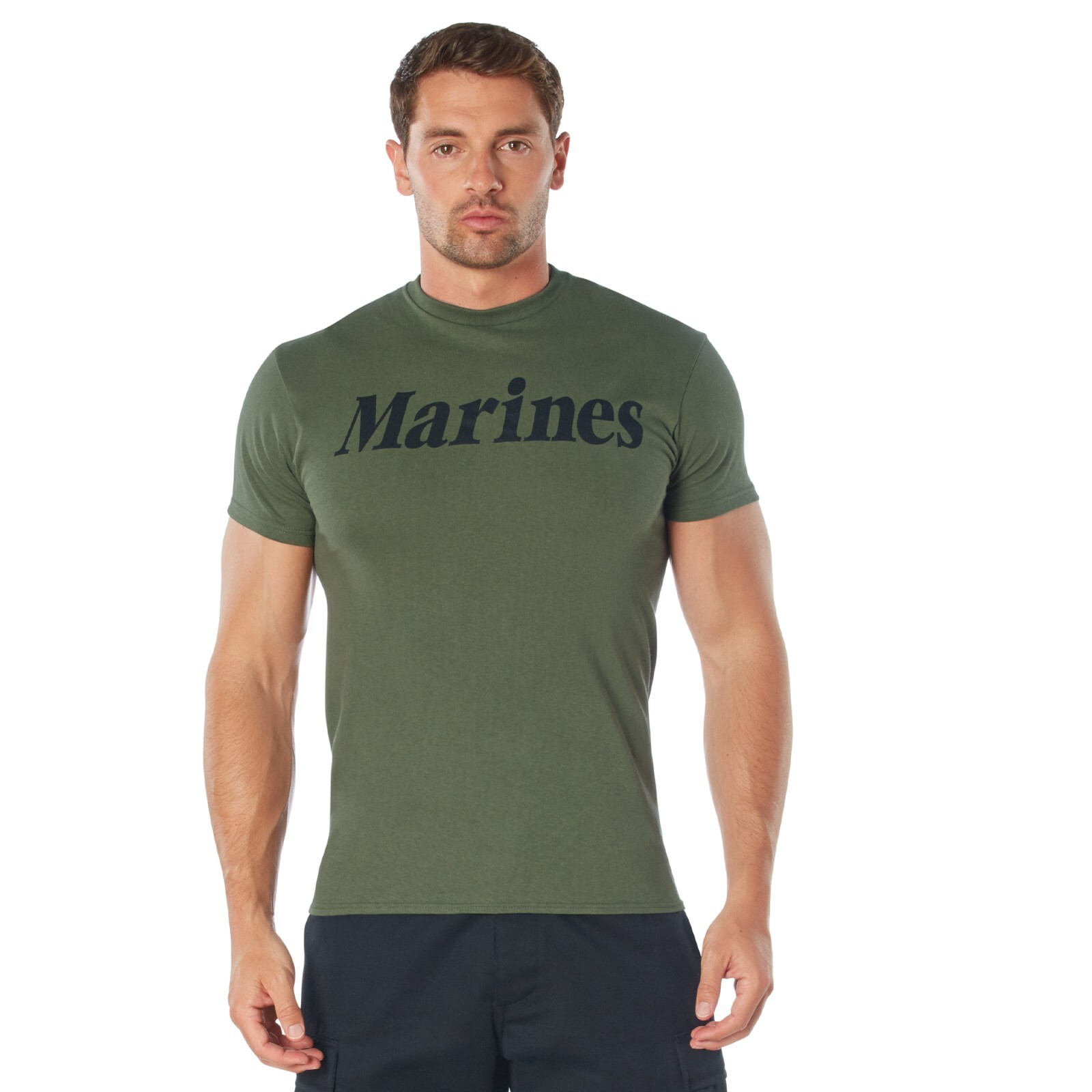 Olive Drab Marines Tee - Physical Training T-Shirt by Rothco gallery