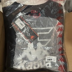 Kappa Faze Clan Shirt Medium Black White Streetwear Short Sleeve Men NWT SEALED