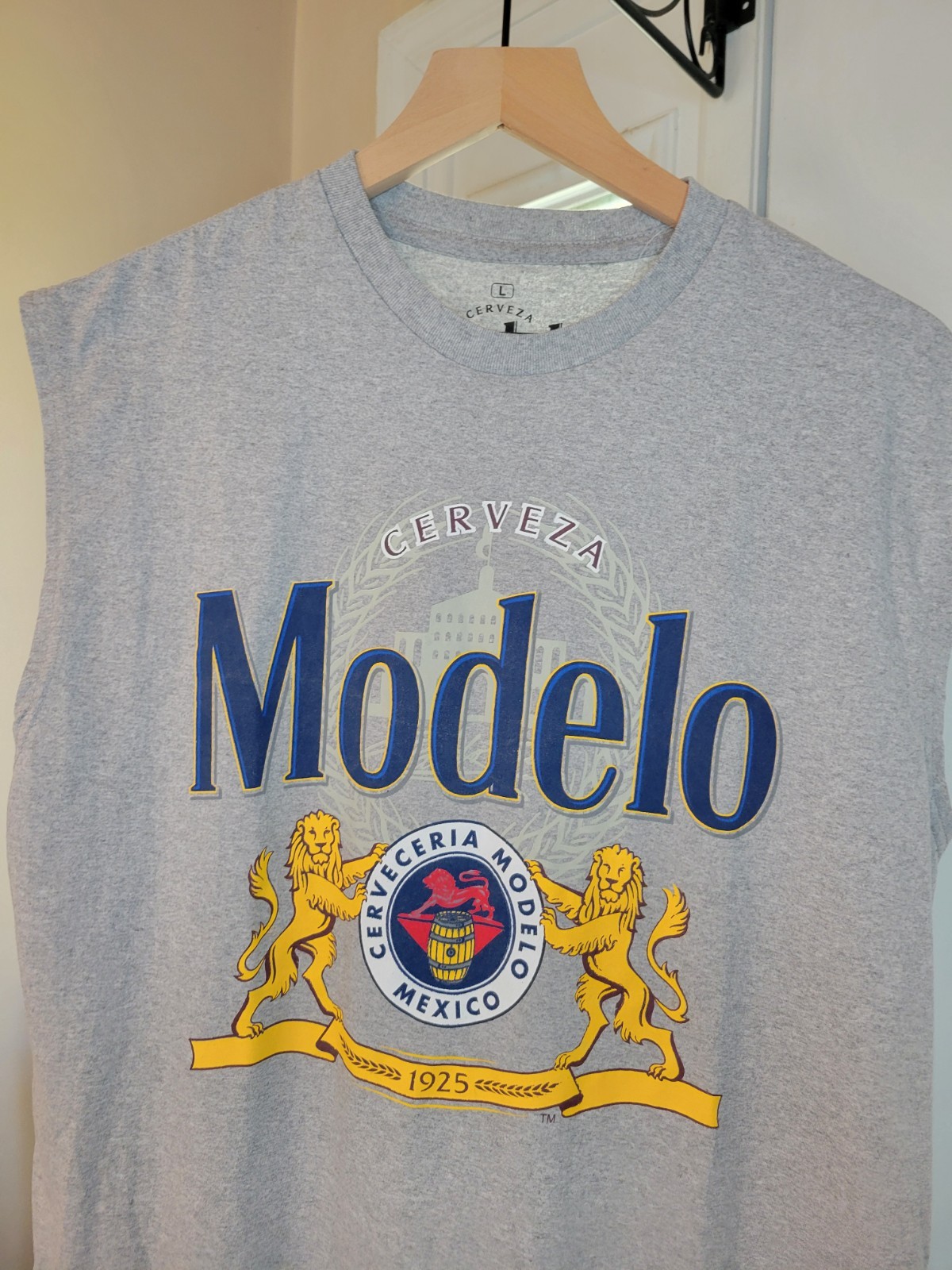 Ripple Junction Graphic Mens Modelo Mexico Beer Tank Top, Size Large gallery