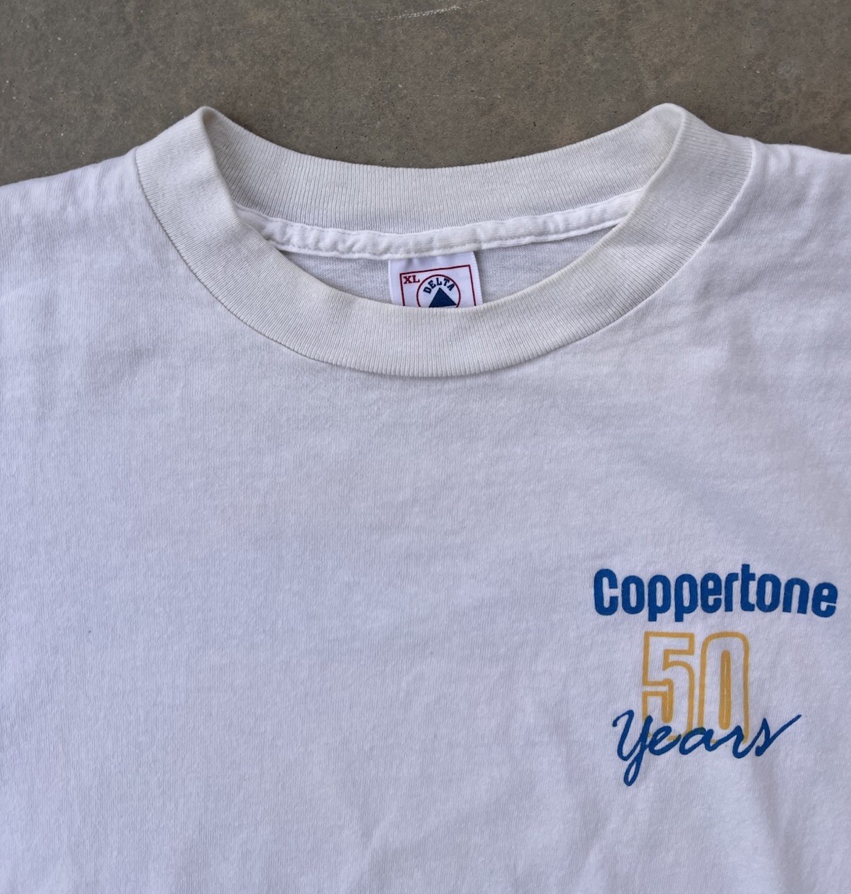 Vintage Coppertone Shirt Size XL 90s Sunscreen 50 Year Anniversary 1994 Promo T gallery