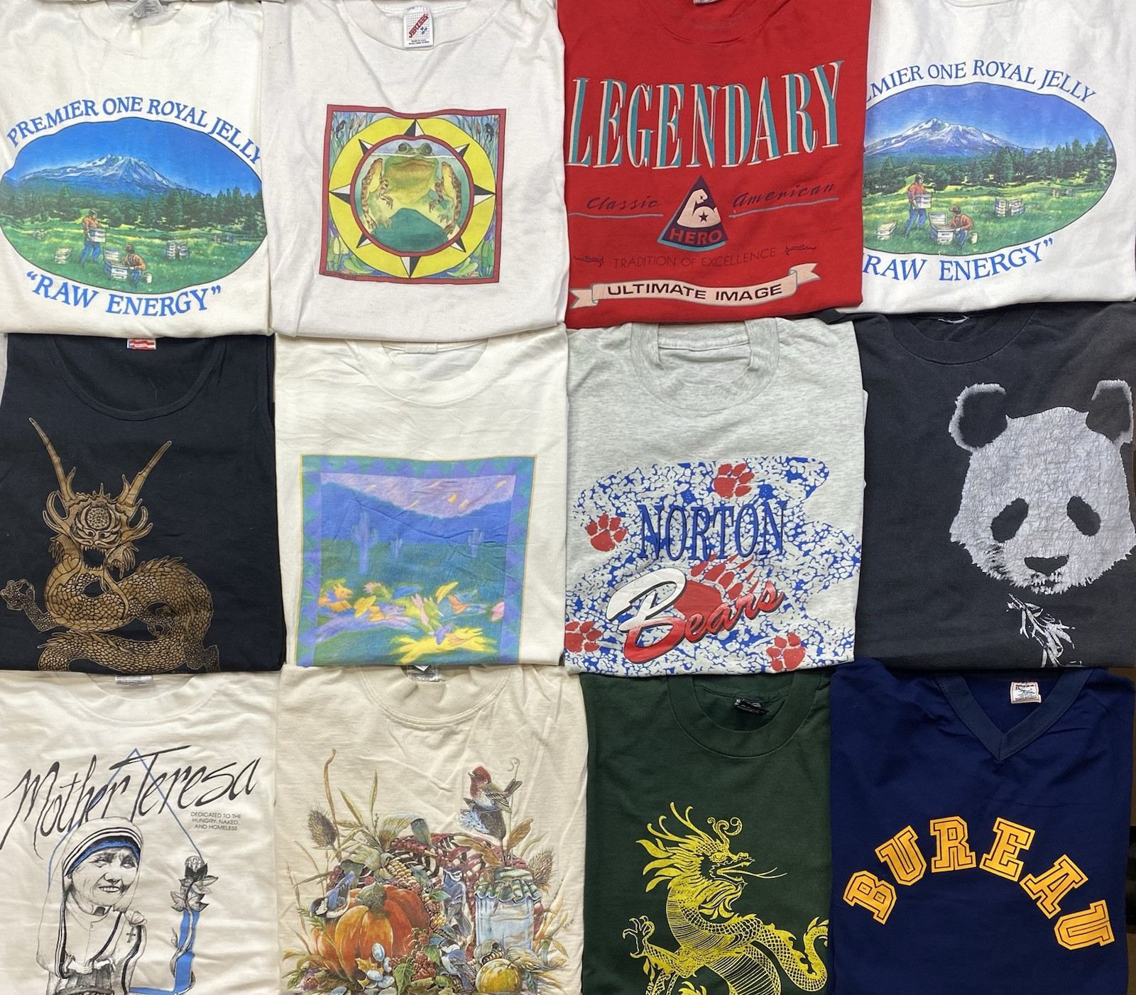 Vintage Graphic shirts Promo Funny Cartoons Sport Destinations Lot Of 20 Mix Szs gallery
