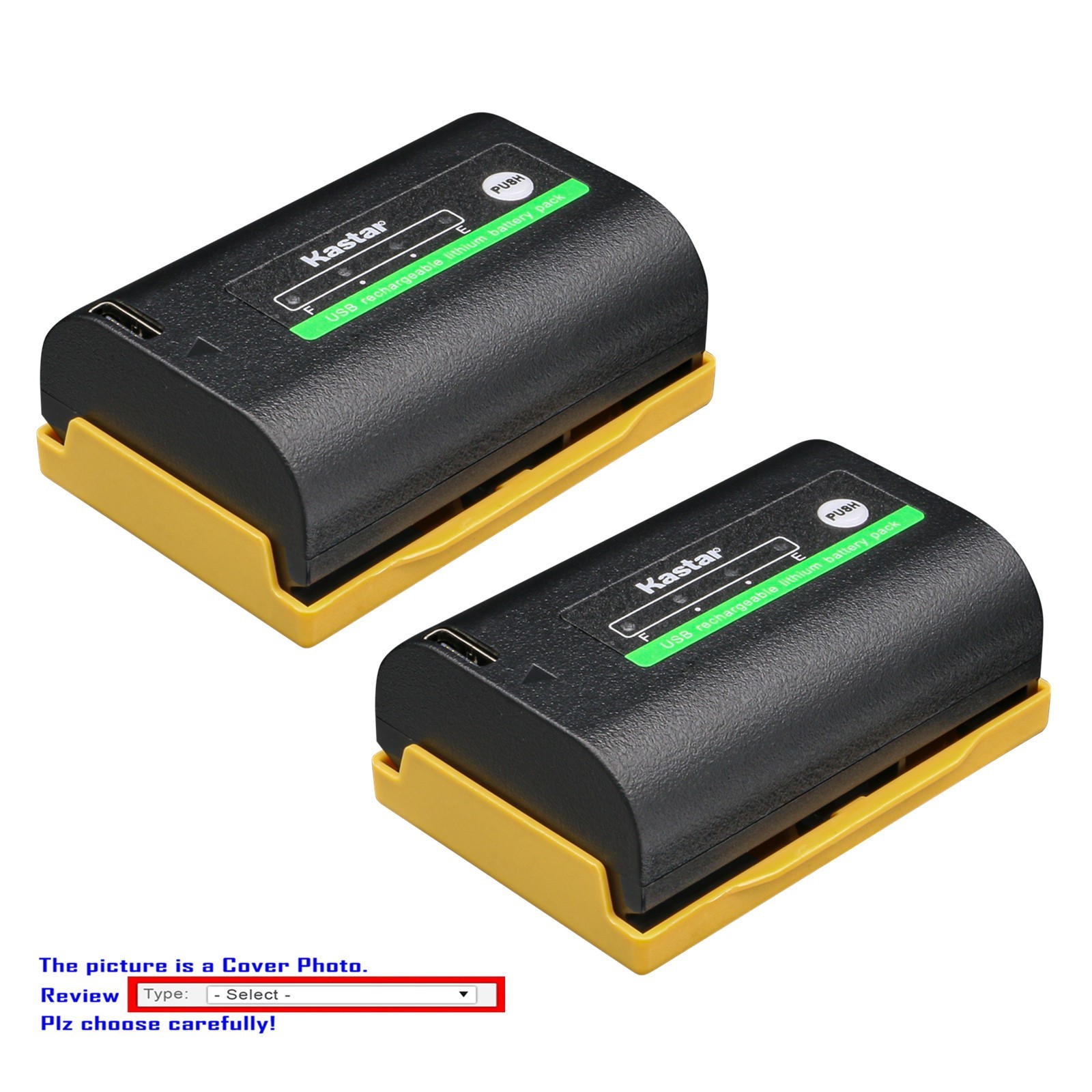 Kastar Type-C Battery for Canon LP-E6N LP-E6NH EOS R6 Mark II R7 R5 C USB-C Fast