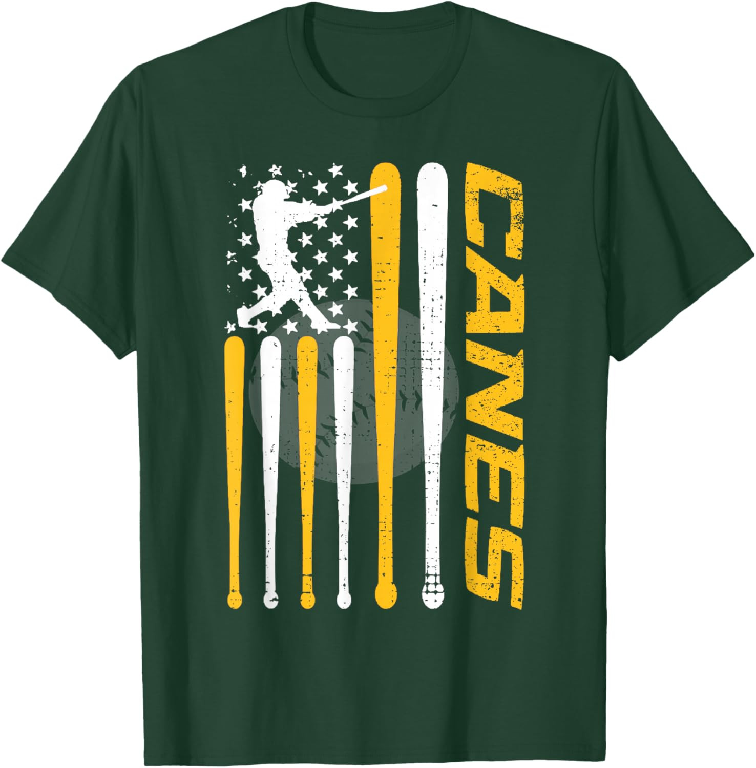 Vintage Canes Baseball Sports T-Shirt gallery