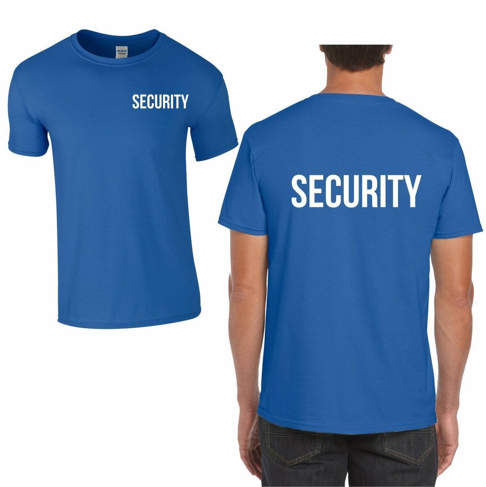 SECURITY STAFF TEE | WORK UNIFORM FOR BOUNCER DOORMAN BODYGUARD | S-3XL