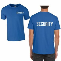SECURITY STAFF TEE | WORK UNIFORM FOR BOUNCER DOORMAN BODYGUARD | S-3XL
