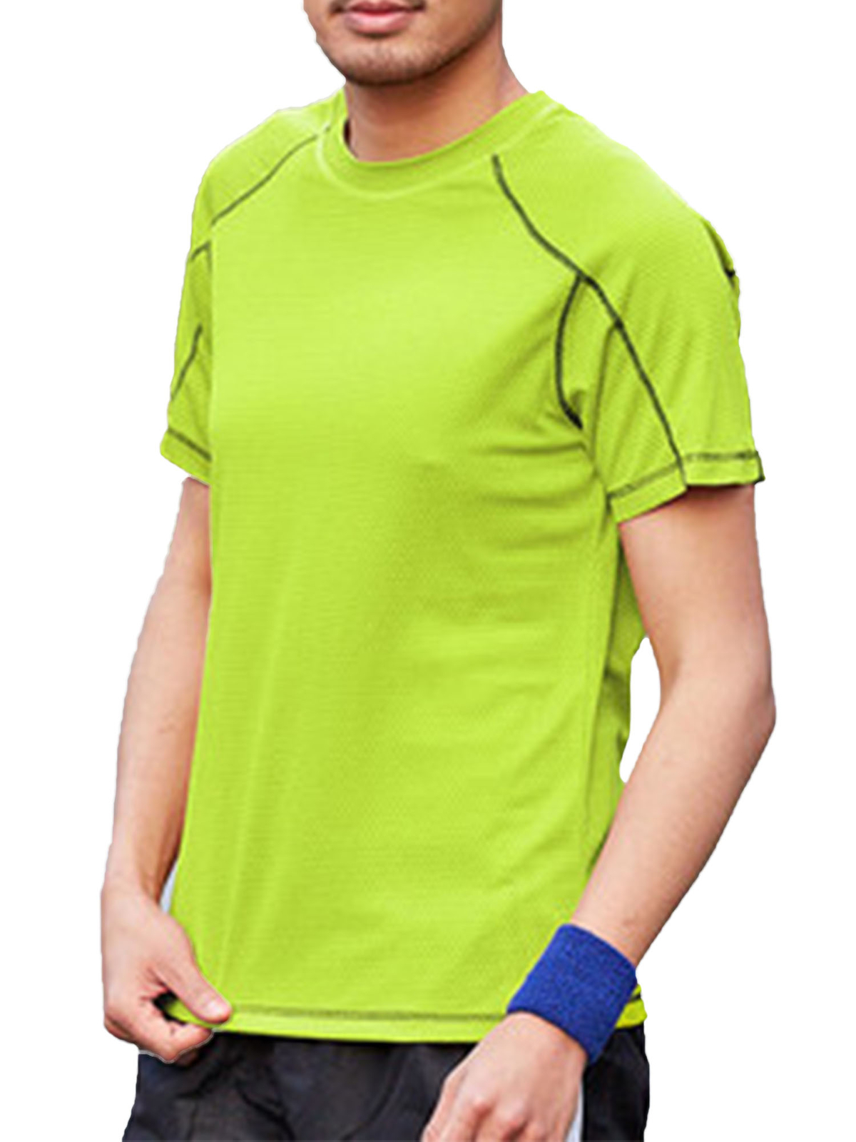 Men Swim Shirt Short Sleeve Uv Shirt Athletic Quick Dry Tshirt Tee New gallery