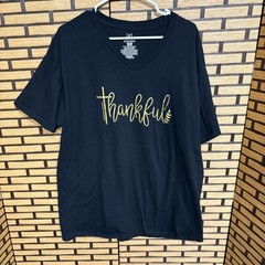 George Black Thankful Longer Length V Neck Size 2X
