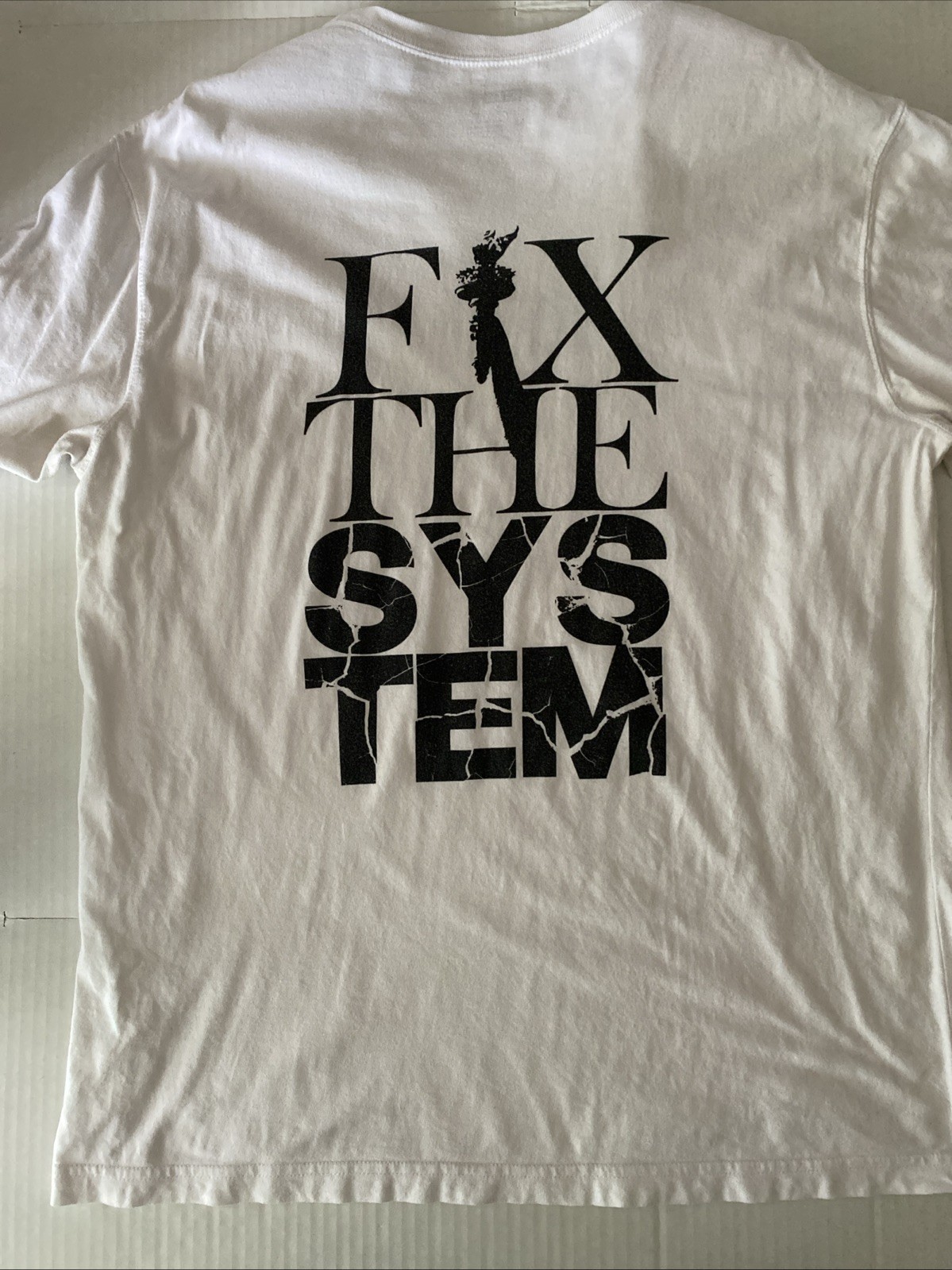KITH Box Logo Fix The System White Medium T Shirt Justice! gallery