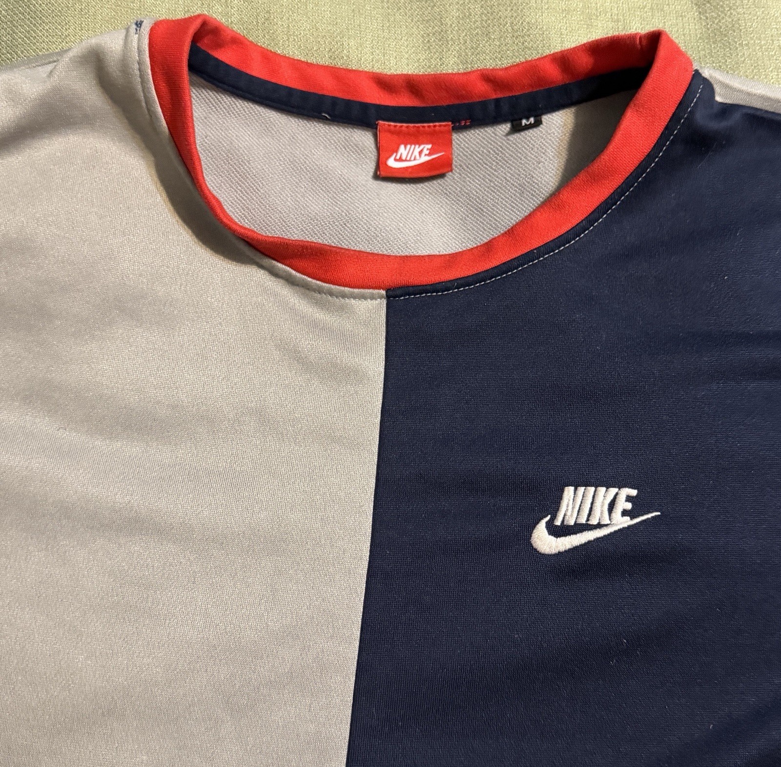 vintage 1980s “NIKE” T-SHIRT MEN’S M medium STRETCH MULTI-COLOR S/S very rare gallery