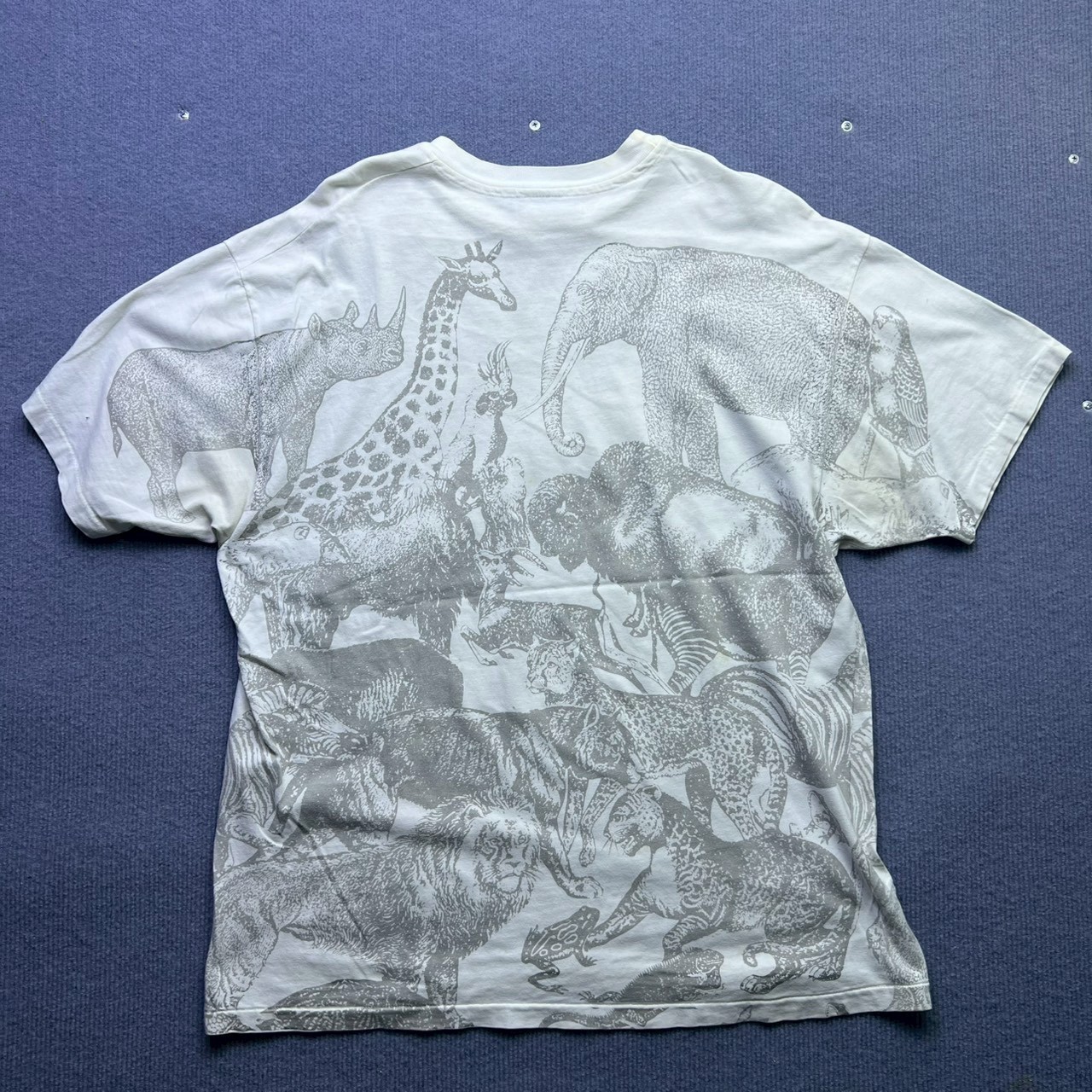 Vintage 90s San Diego Zoological Society All Over Print T-Shirt Hanes Beefy-T XL gallery