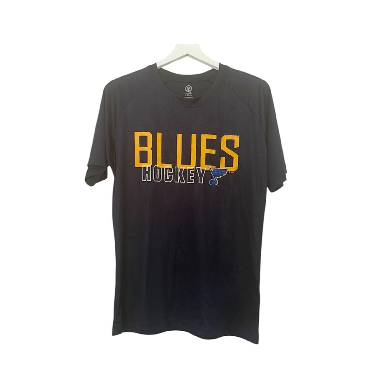 NHL St Louis Blues Hockey Dri-Fit Short Sleeve Shirt Athletic Wear Size Medium gallery