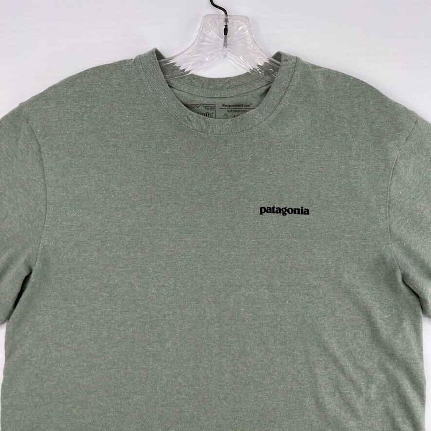 Patagonia Shirt Men Small Bison Responsibili Tee Graphic Work Party Gym Core Ex gallery