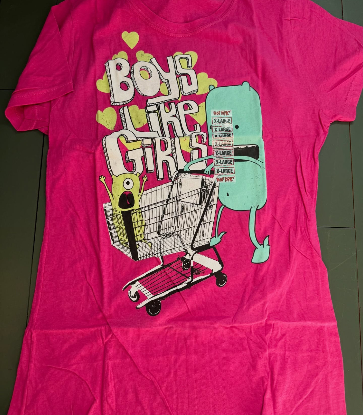 Vintage Boys Like Girls Cartoon Graphic Multicolor 1 Sided Short Sleeves T Shirt gallery