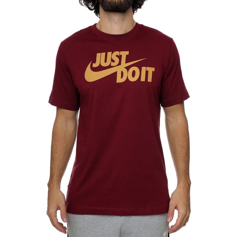 Nike Men’s Dark Beetroot Just Do It Logo T-Shirt (AR5006 638) – L