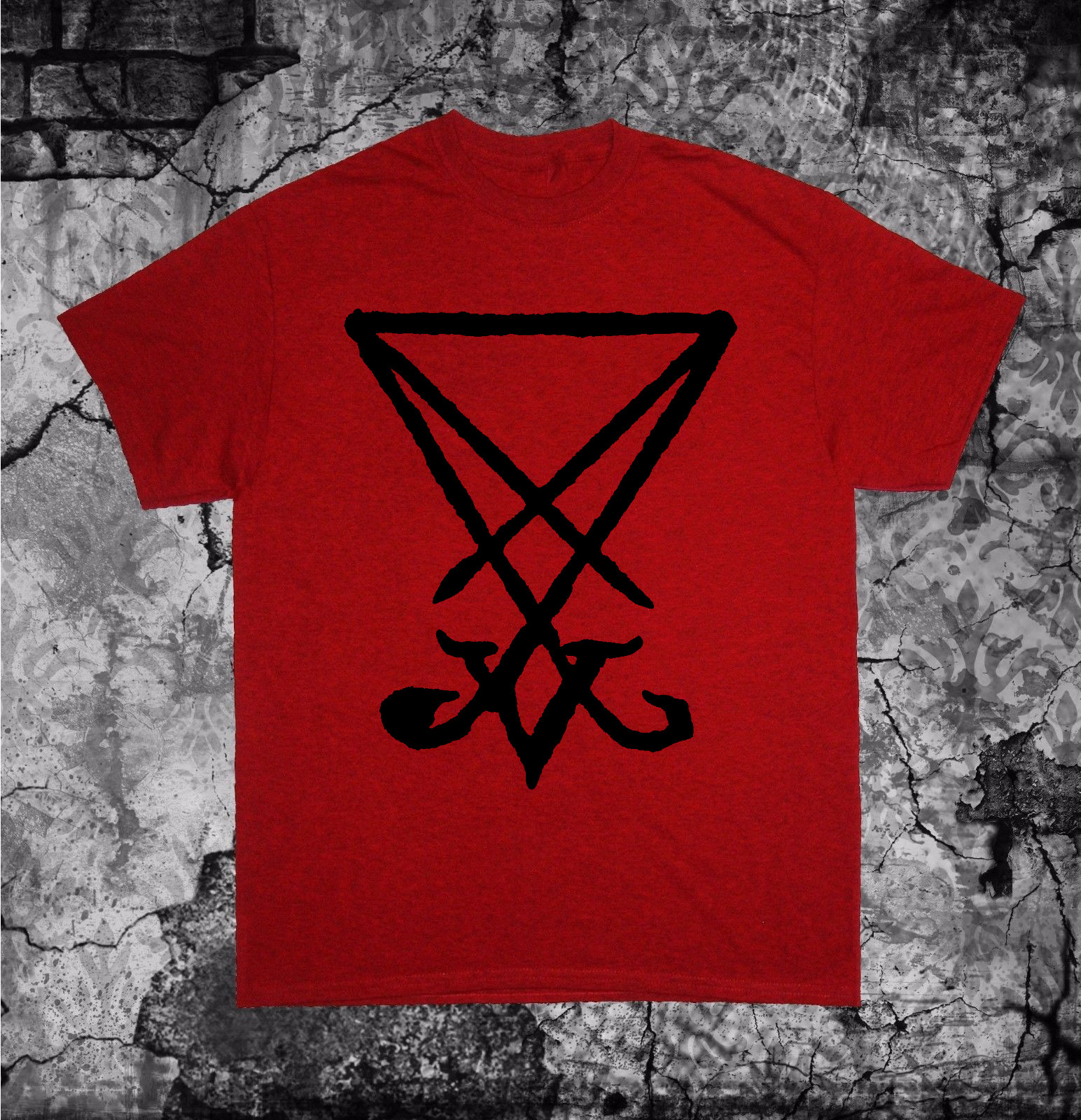 Sigil of Lucifer Shirt - Baphomet Pentagram Satanic Occult Gothic Goat of Mendes gallery
