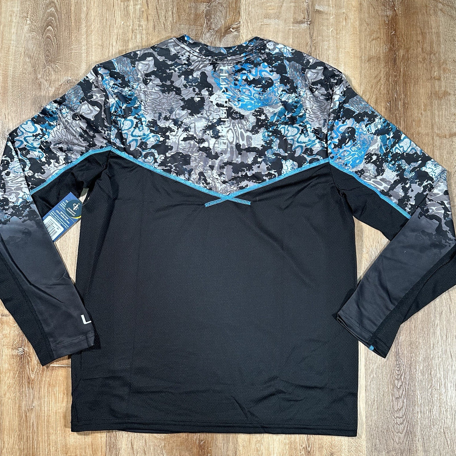 NEW Huk Fishing Long Sleeve Shirt Mens Small Icon X Tide Change Geometric gallery