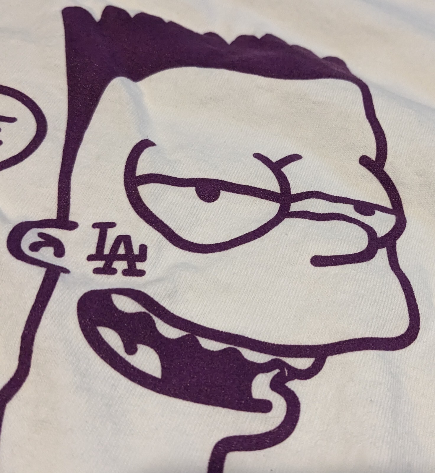 Cookies Hoops Men's Bart Simpson LA Los Angeles Lakers Long Sleeve Shirt Size XL gallery