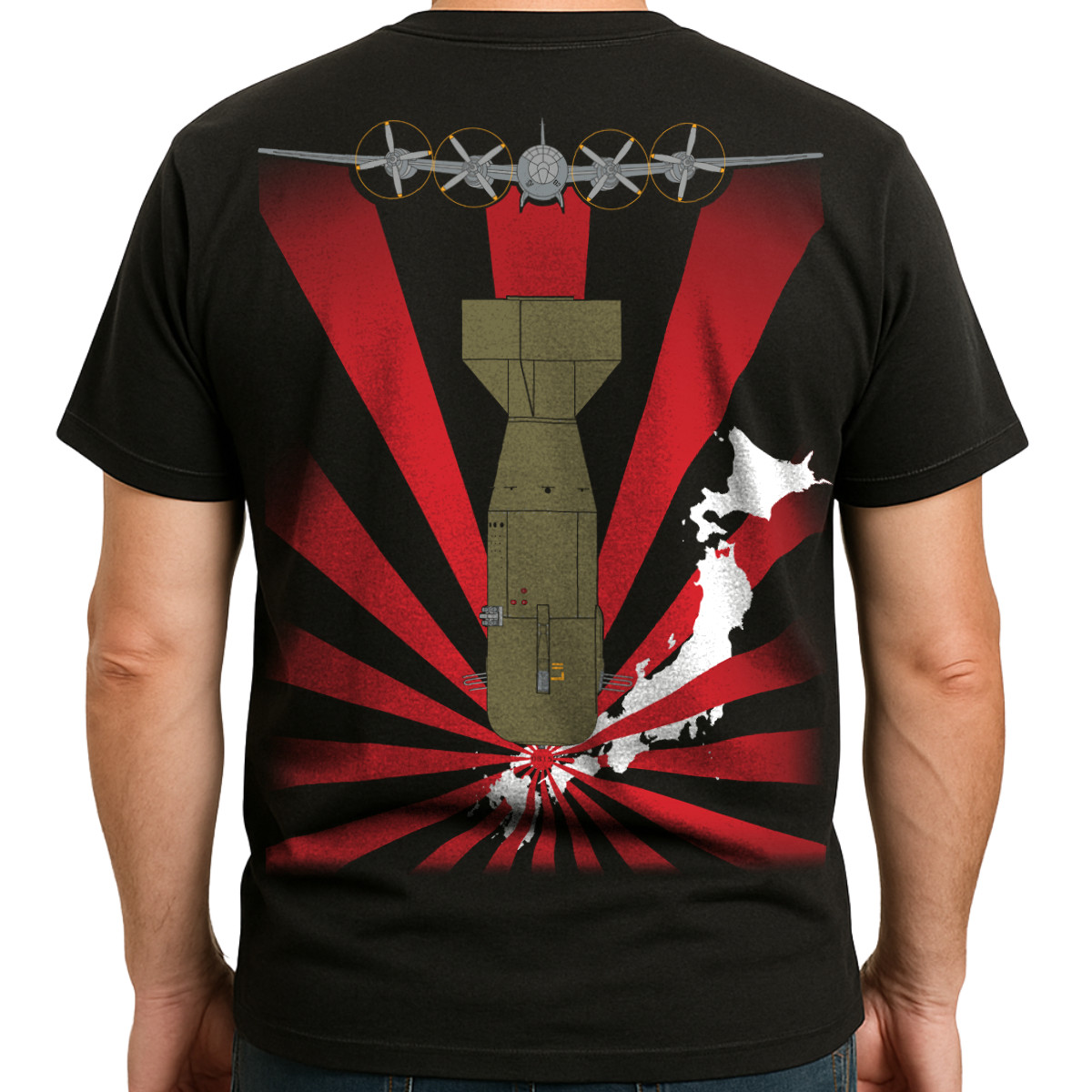 Little Boy L-11 Atomic Bomb T-Shirt Nuclear Bombing Hiroshima Japan WWII History