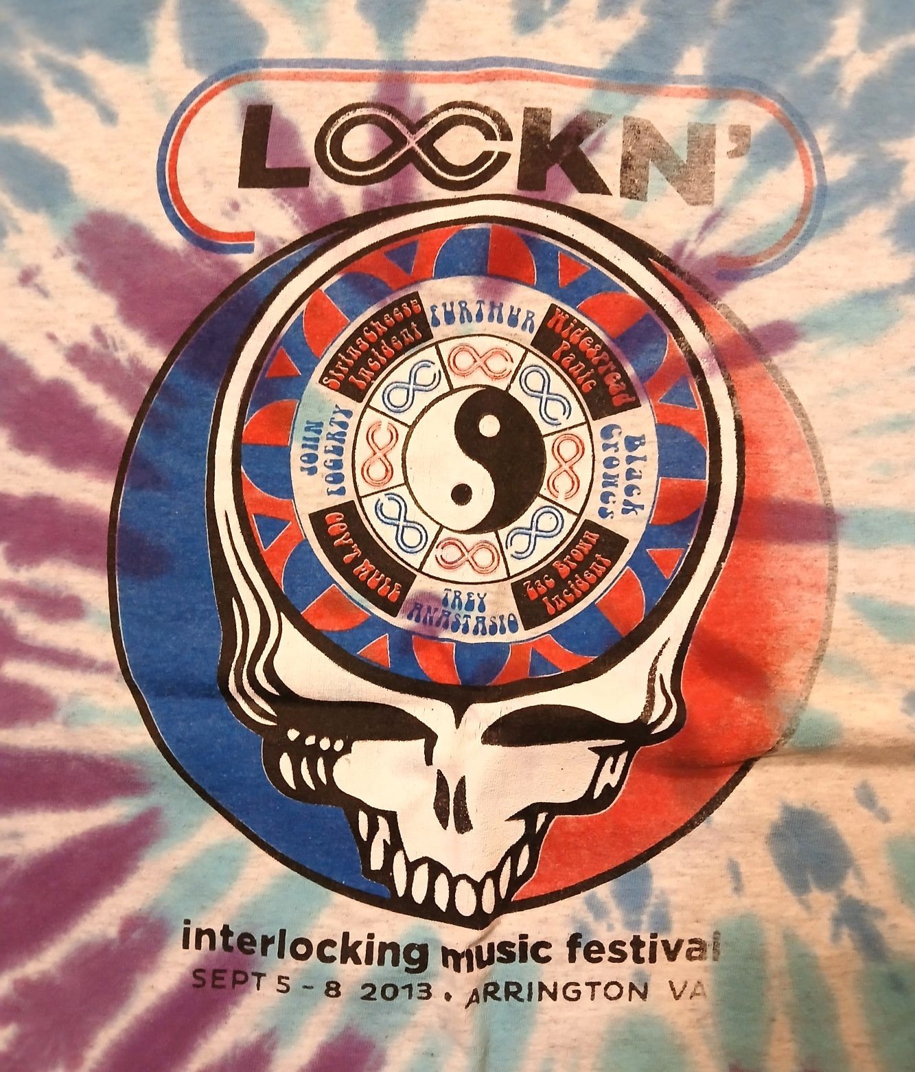 LOCKN SHIRT 2013 Vintage 2XL Furthur Grateful Dead Gov't Mule WSP SCI CCR Rare gallery