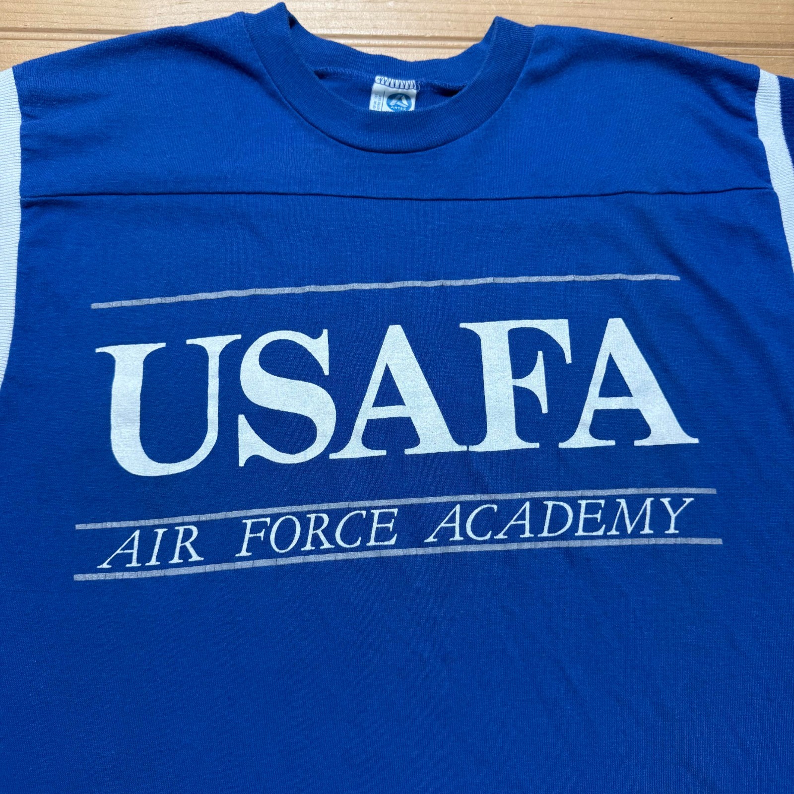 Vintage 80s USAFA United States Air Force Academy Jersey Shirt USA Made - Large gallery