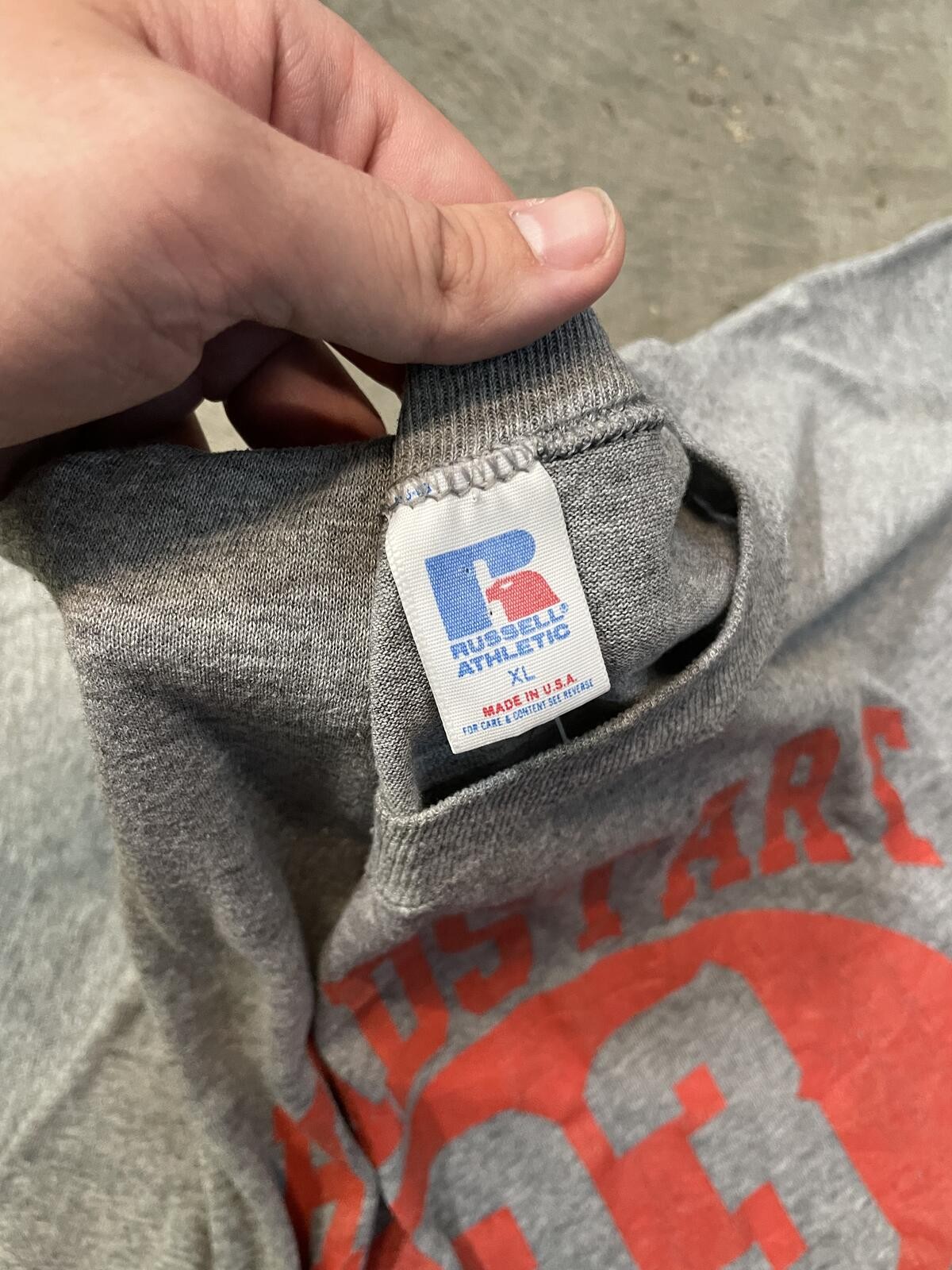 Vintage 1980s Russel Headstart Football Tee distressed gallery