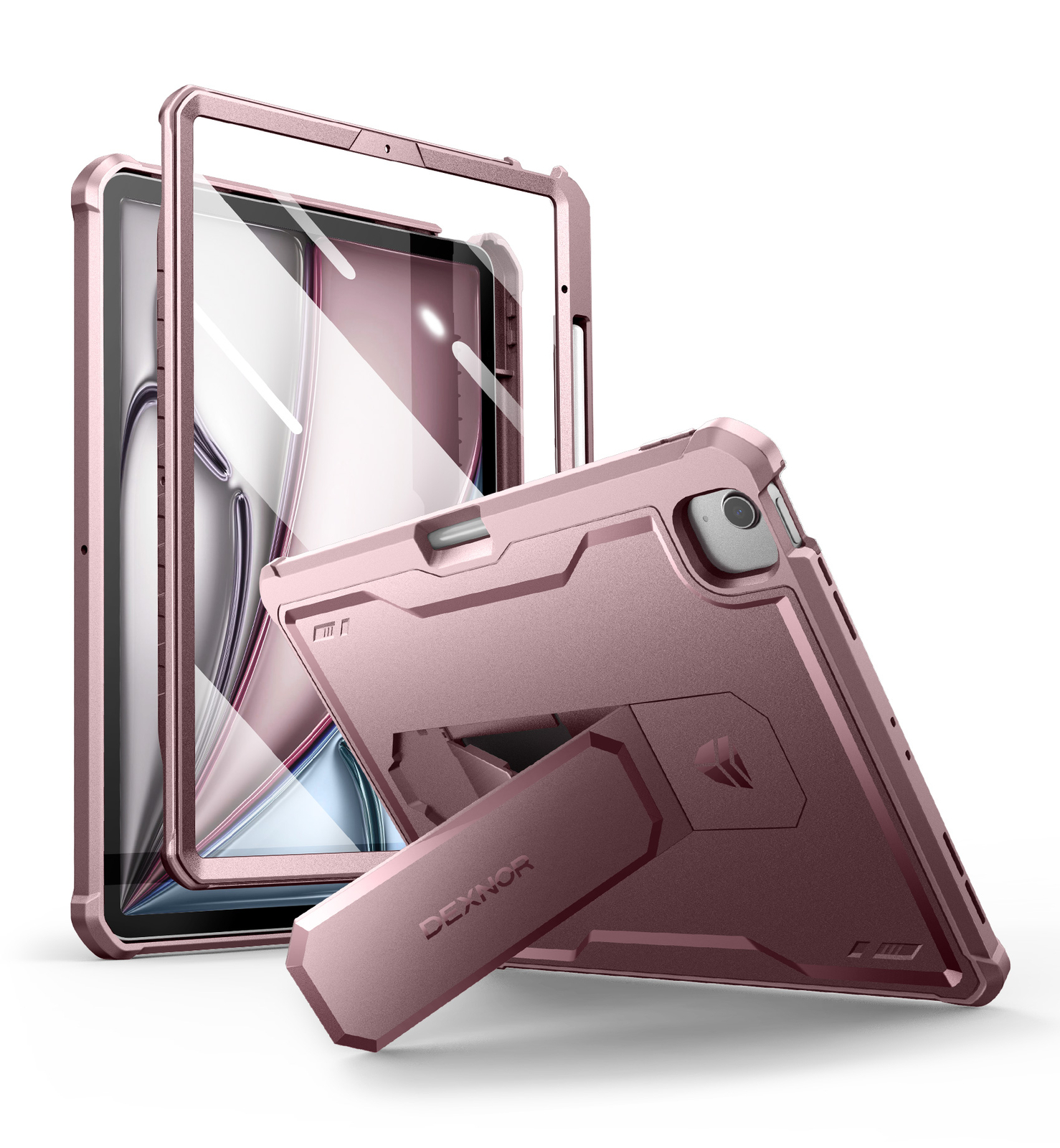Dexnor Case for iPad Air 13-inch M3/M2 (2025/2024) Cover with Pen Holder & Stand