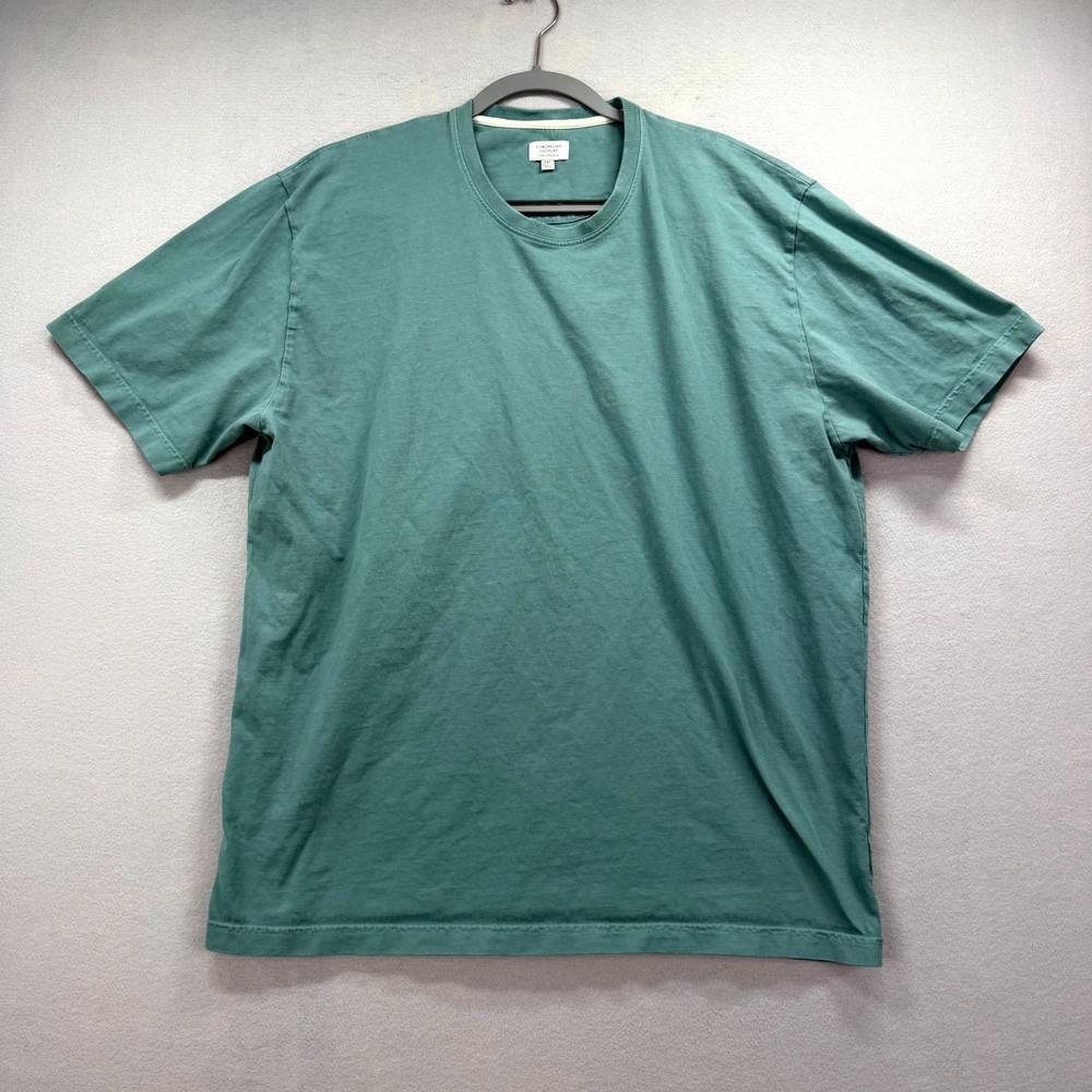 Tomorrows Laundry Classic Essential T-Shirt Mens XXL Teal Everyday Wear Crew