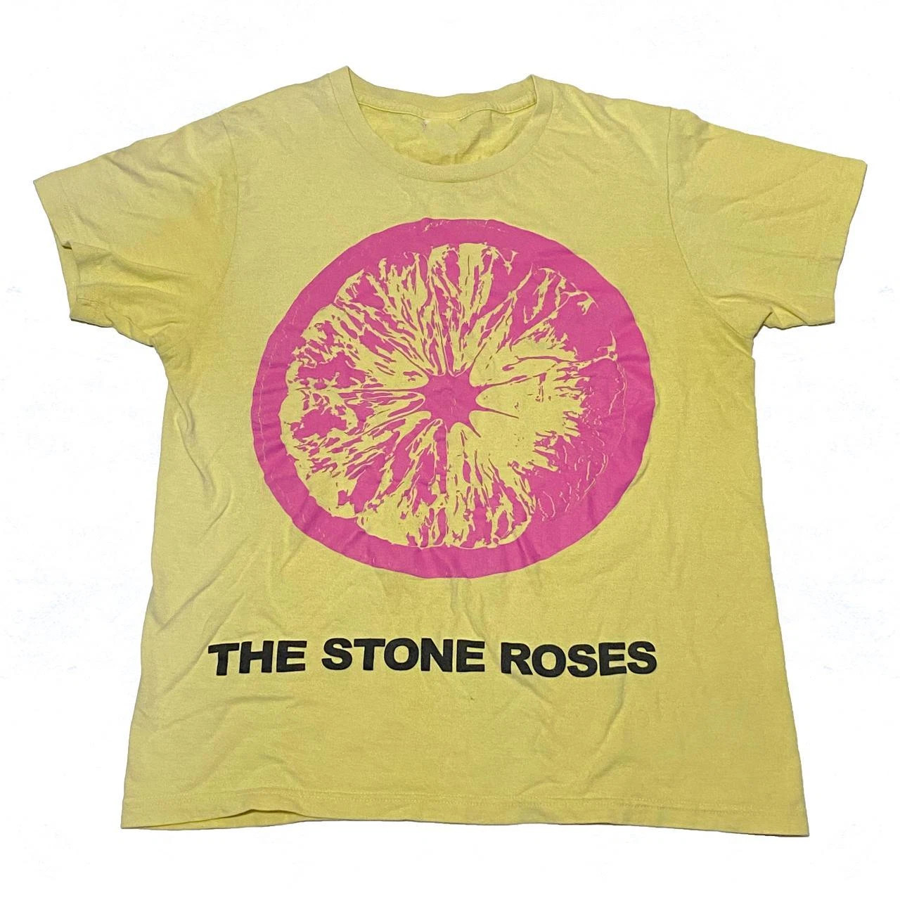 The Stone Roses Band  Yellow Cotton T Shirt Full Size S-5XL