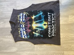 Men First Row Band Tee With Studs Sleeveless Heavy Duty Quality