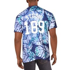 Studio 189 Men’s Big Leaf Tee in Navy Blue-Size Small