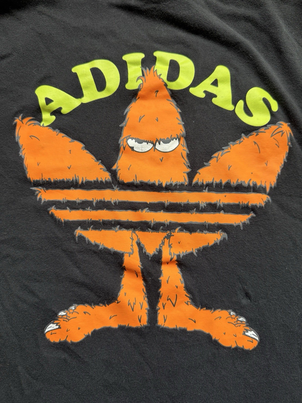 adidas Originals Men's Black FUN Graphic Crew Neck T-Shirt Size S gallery