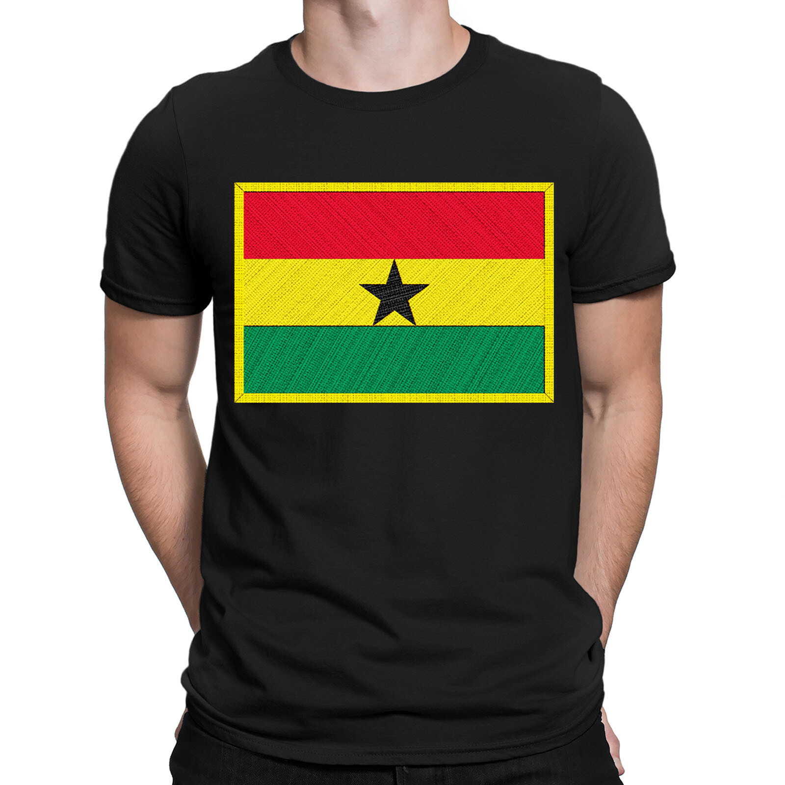 Ghana Supporters Country Flag Day World Cup Football Mens Womens T-Shirts #GVE6