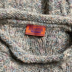 Missoni Men Cable Knit S Size Luxury Elegant Unique design Italian Fashion Used