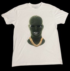 Misunderstood GENIUS large white tee skully gang NWOT
